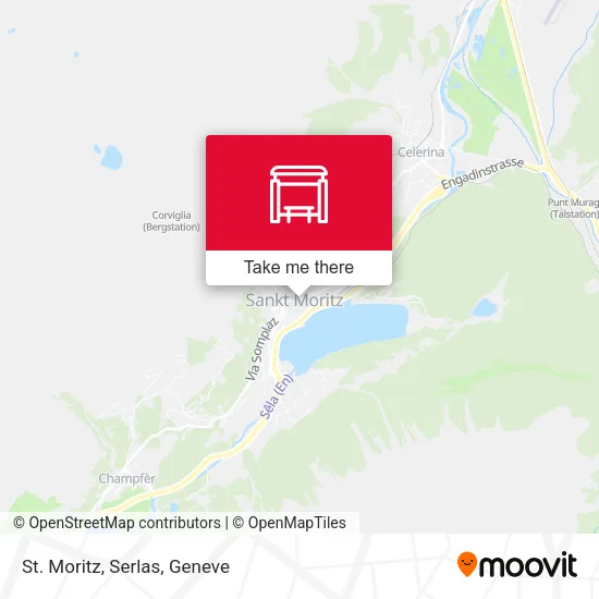 St. Moritz, Serlas map
