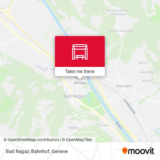 Bad Ragaz, Bahnhof map