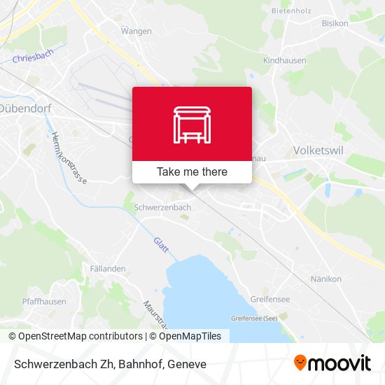 Schwerzenbach Zh, Bahnhof map