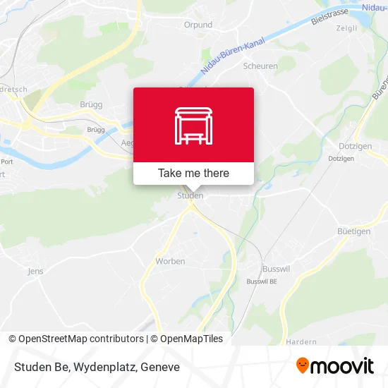 Studen Be, Wydenplatz map