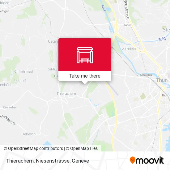 Thierachern, Niesenstrasse map