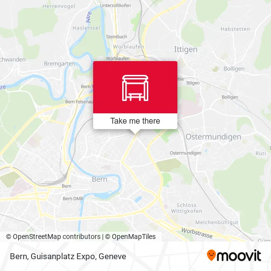 Bern, Guisanplatz Expo map