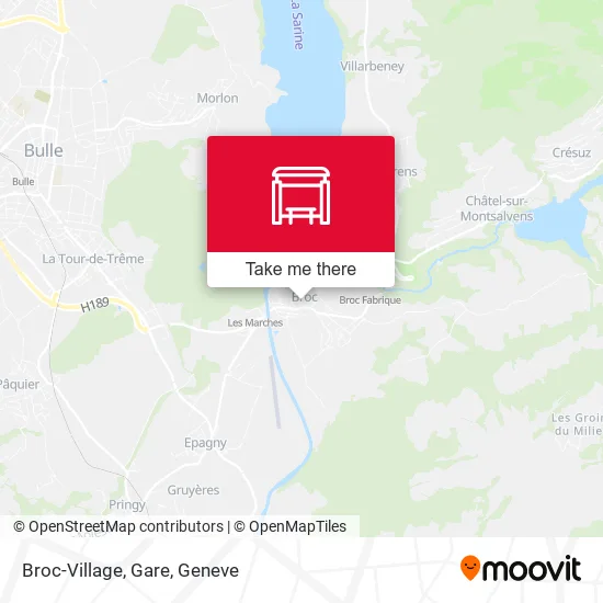 Broc-Village, Gare map