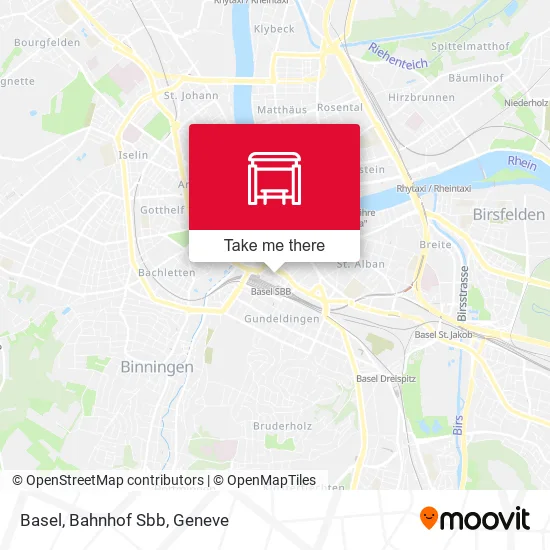 Basel, Bahnhof Sbb map