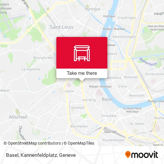 Basel, Kannenfeldplatz map
