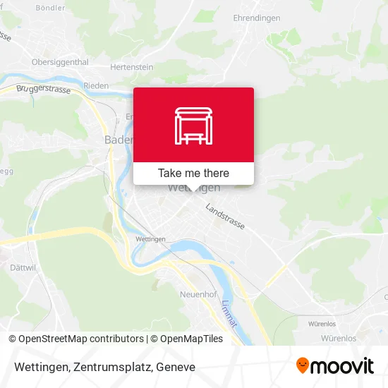 Wettingen, Zentrumsplatz map