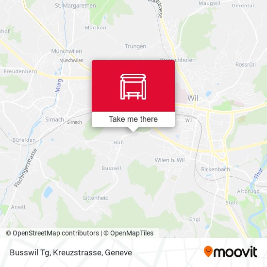Busswil Tg, Kreuzstrasse map