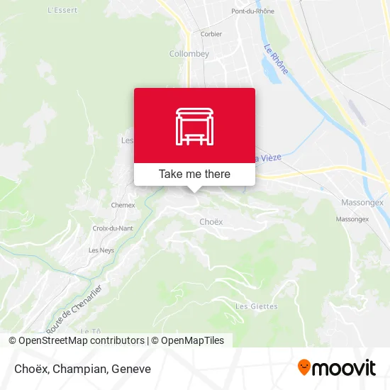 Choëx, Champian map