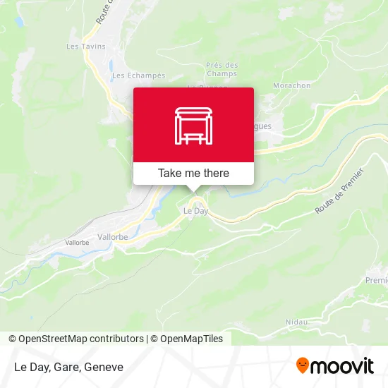 Le Day, Gare map