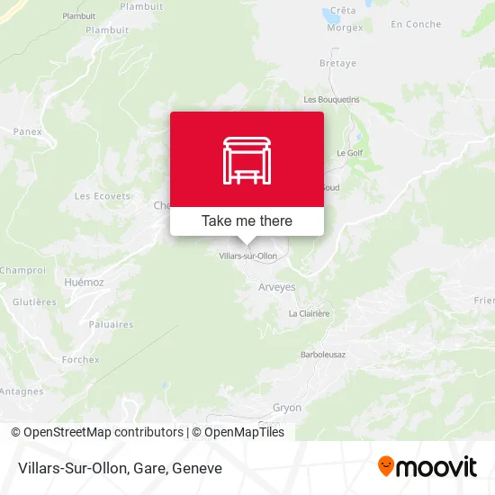 Villars-Sur-Ollon, Gare plan