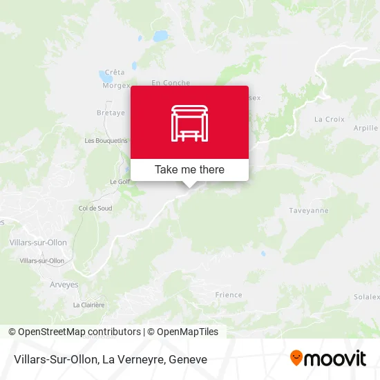 Villars-Sur-Ollon, La Verneyre map