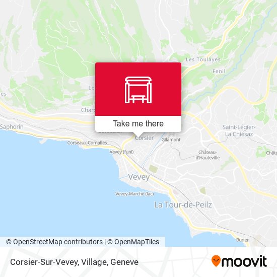 Corsier-Sur-Vevey, Village Karte