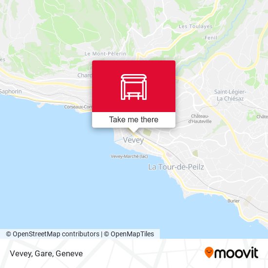 Vevey, Gare map