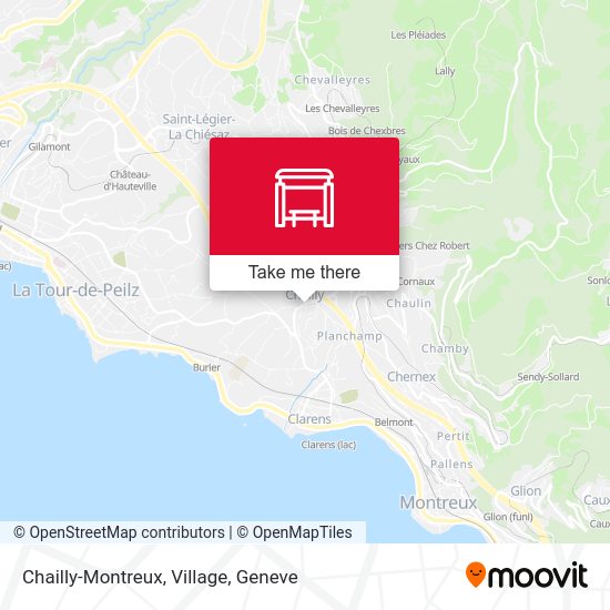 Chailly-Montreux, Village map