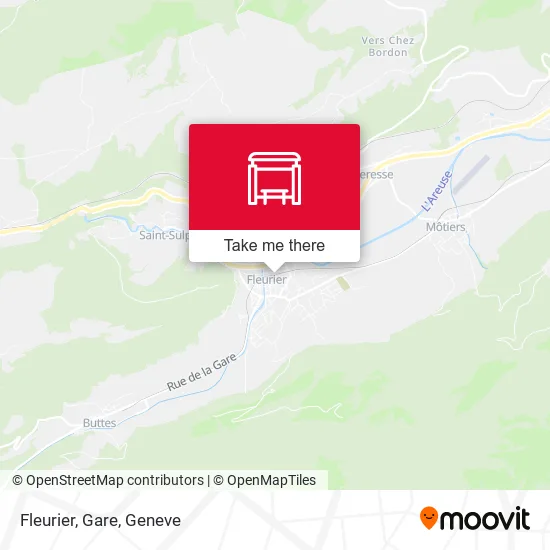 Fleurier, Gare plan