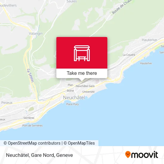 Neuchâtel, Gare Nord map