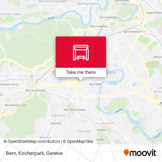 Bern, Kocherpark map