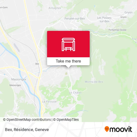 Bex, Résidence map