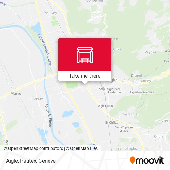 Aigle, Pautex map
