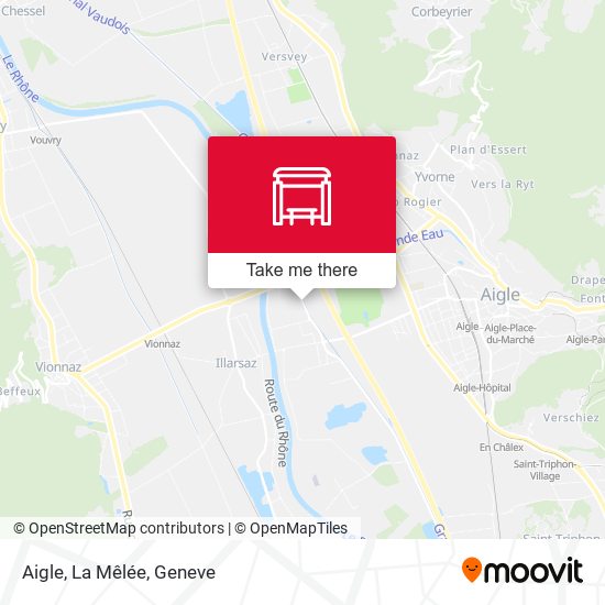 Aigle, La Mêlée map