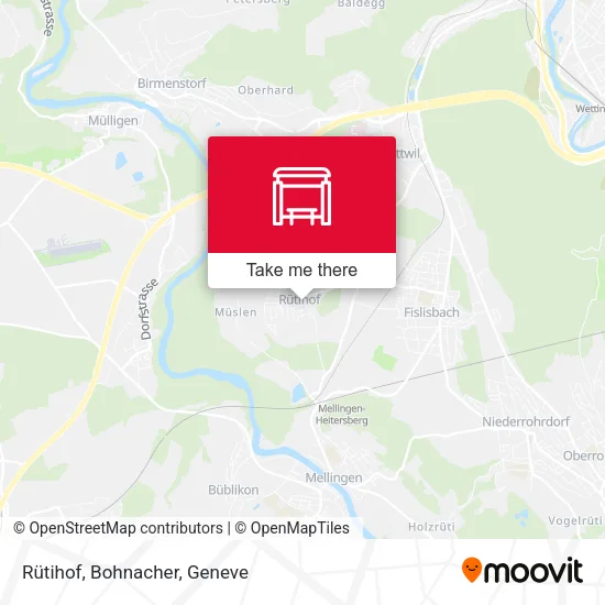 Rütihof, Bohnacher map