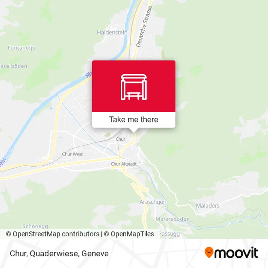 Chur, Quaderwiese map