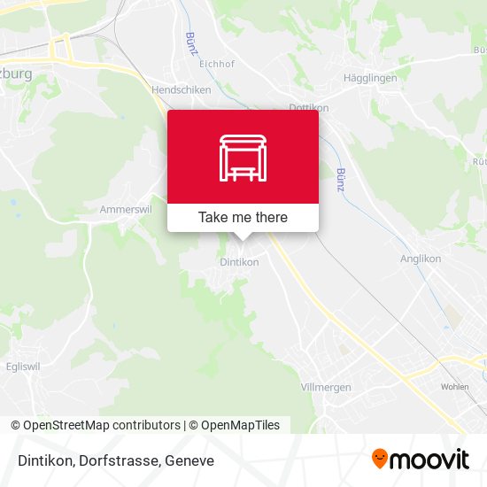 Dintikon, Dorfstrasse map