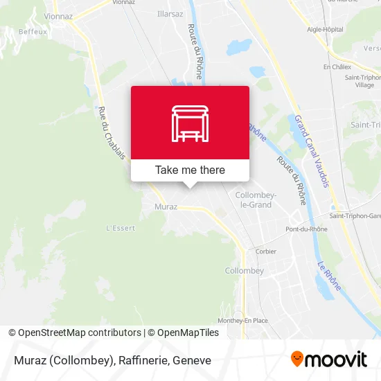 Muraz (Collombey), Raffinerie map