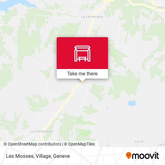 Les Mosses, Village map