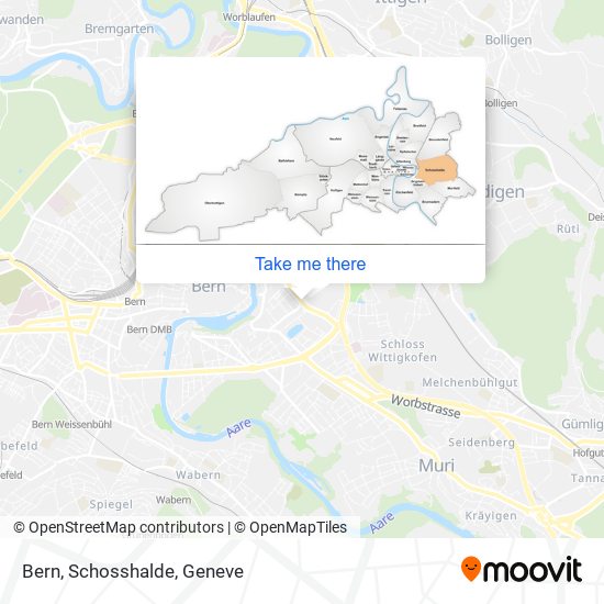 Bern, Schosshalde Karte