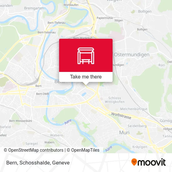Bern, Schosshalde map