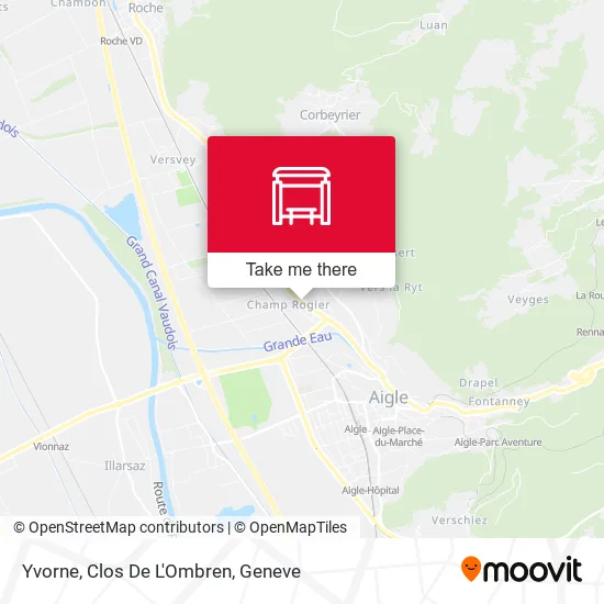 Yvorne, Clos De L'Ombren map