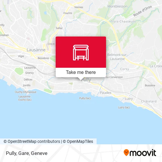Pully, Gare map