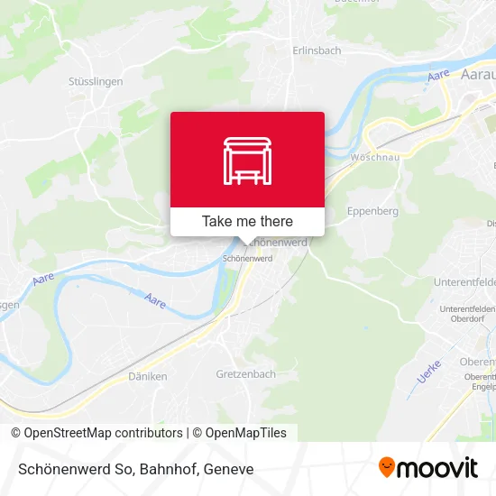 Schönenwerd So, Bahnhof map