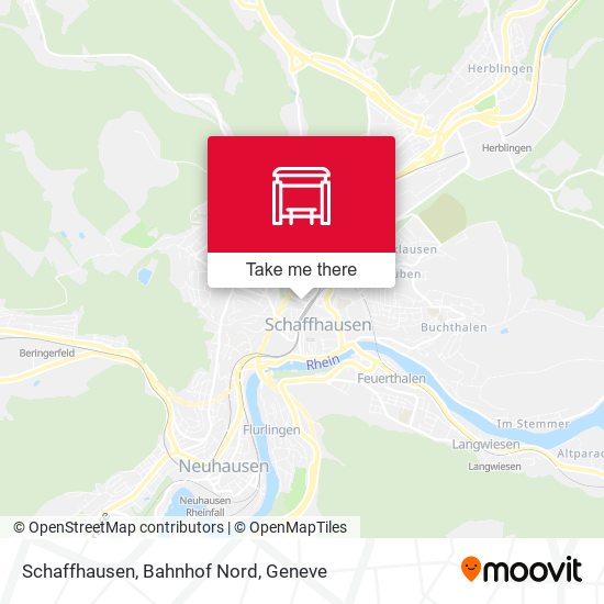 Schaffhausen, Bahnhof Nord plan