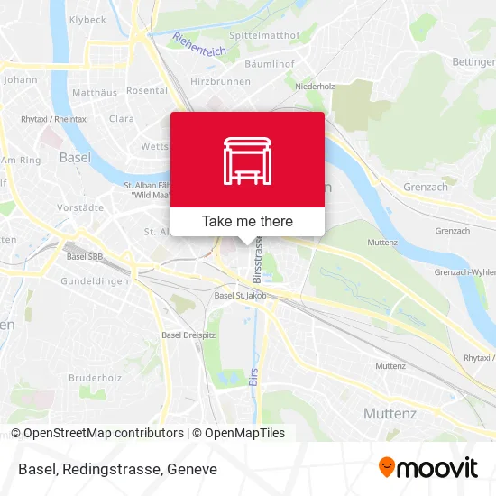 Basel, Redingstrasse map