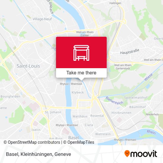 Basel, Kleinhüningen map