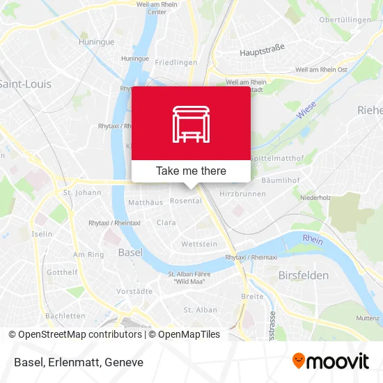 Basel, Erlenmatt map