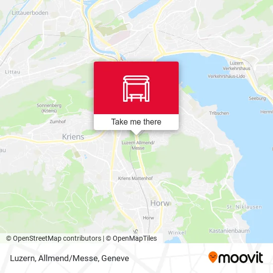 Luzern, Allmend/Messe map