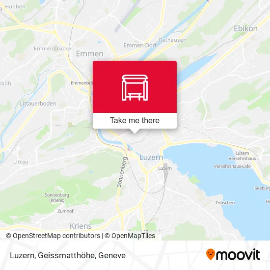 Luzern, Geissmatthöhe map