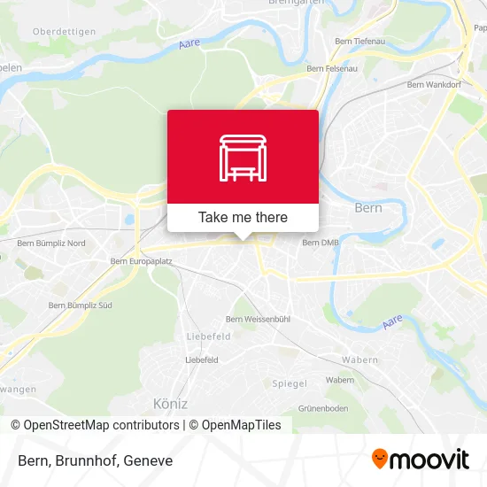 Bern, Brunnhof map