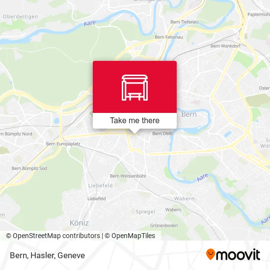 Bern, Hasler map