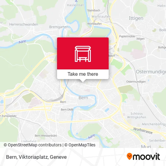 Bern, Viktoriaplatz map