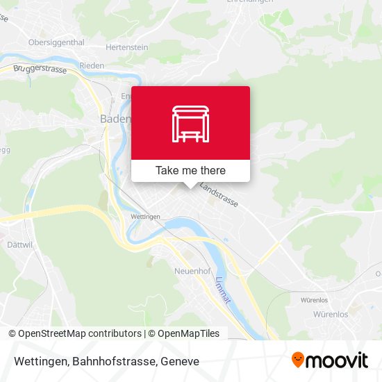 Wettingen, Bahnhofstrasse map