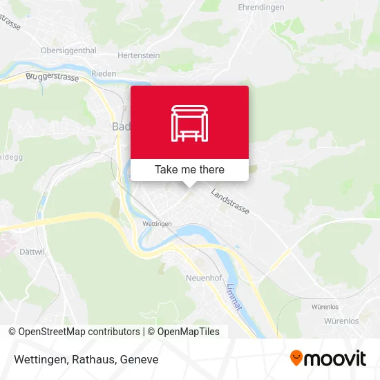 Wettingen, Rathaus map