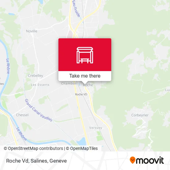 Roche Vd, Salines map