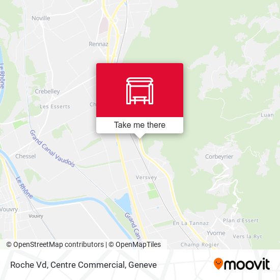 Roche Vd, Centre Commercial map