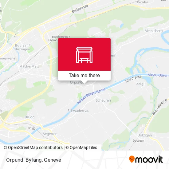 Orpund, Byfang map