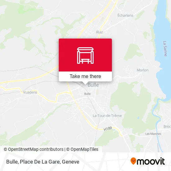 Bulle, Place De La Gare map