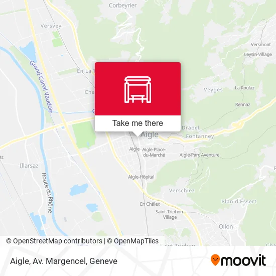 Aigle, Av. Margencel map